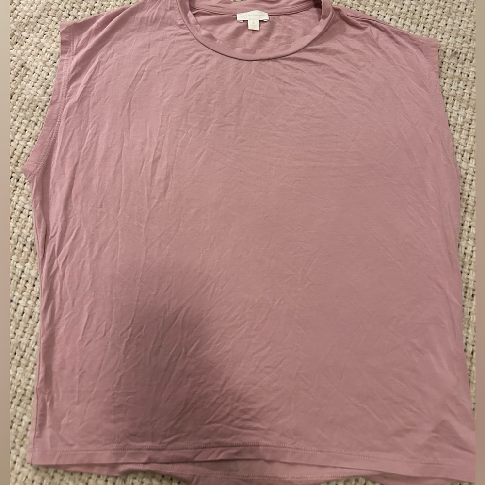 Splendid Mauve Sleeveless Muscle Tee